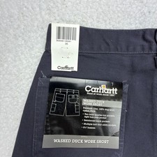 Carhartt Washed Duck Work Shorts Mens 30 B25 PTB Petrol Blue NWT NOS