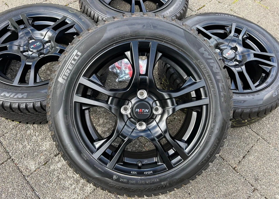 4 ALU WINTERRÄDER VW UP UP! SEAT MII SKODA CITIGO 185/55R15 82T WINTERREIFEN TOP - Bild 2 von 4