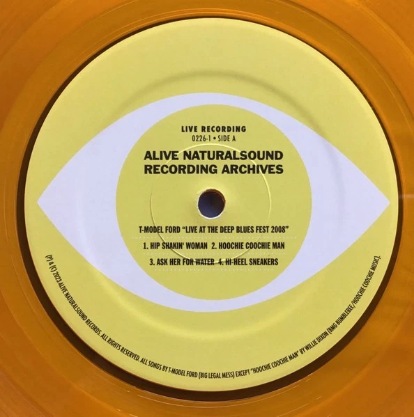 T-Model Ford Live At The Deep Blues 2008 Vinyl Record Limited Orange Alive0226-1 - Image 3 of 4