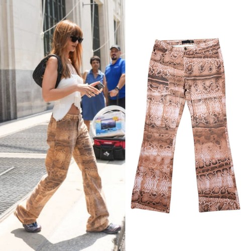Vintage Roberto Cavalli Print Jeans Size L Emili Ratajkowski Archive Collector