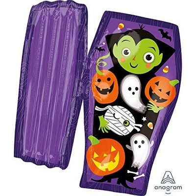 31'' Anagram Open Coffin Halloween Foil Balloon