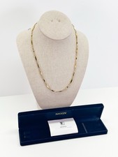 Nikken Magnetic Therapy 20  23k Gold Plate Necklace  New NIB  Never Worn