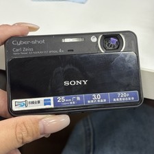 SONY CyberShot DSC-T110 Digital Camera 16.1MP 4x Zoom Touch Screen Black Tested