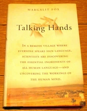 2007 Talking Hands by Margalit Fox SIGNED Hardcover Book D/J    RARE!!!!