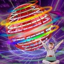 2024 Upgraded Magic Flying Orb Ball Toy with LED Light 360 Rotating, Boomeran...
