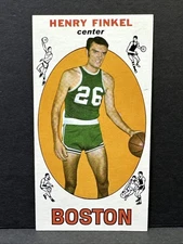 1969-70 Topps Henry Finkel #34 (RC) Rookie Boston Celtics Basketball Card VG