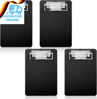 Oruola 10 X 15Cm Klemmbretter, 4 StüCk Mini Clipboard, Klemmbrett A6, Kunststoff