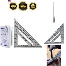 Speed Square Carpenter Tool Marking Rafter Square 7 Inch Blue