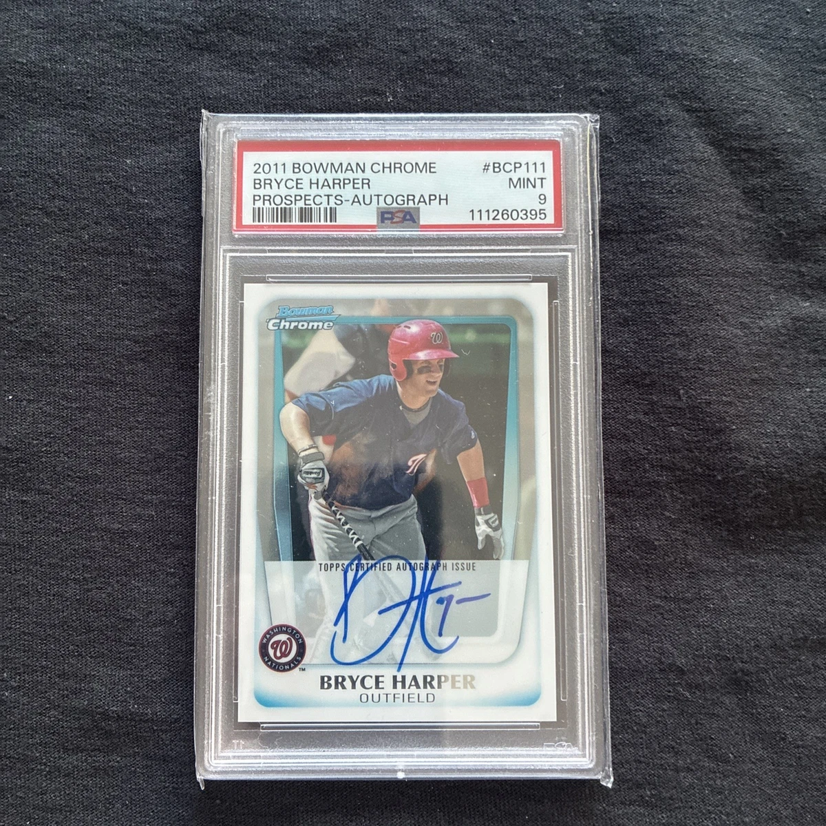 Bowman Bryce Harper Baseball Autographed Sports Trading Cards