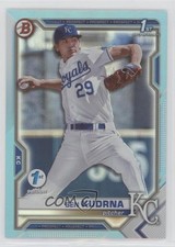 2021 Bowman Draft 1st Edition Sky Blue Foil Ben Kudrna #BD-73 0c6