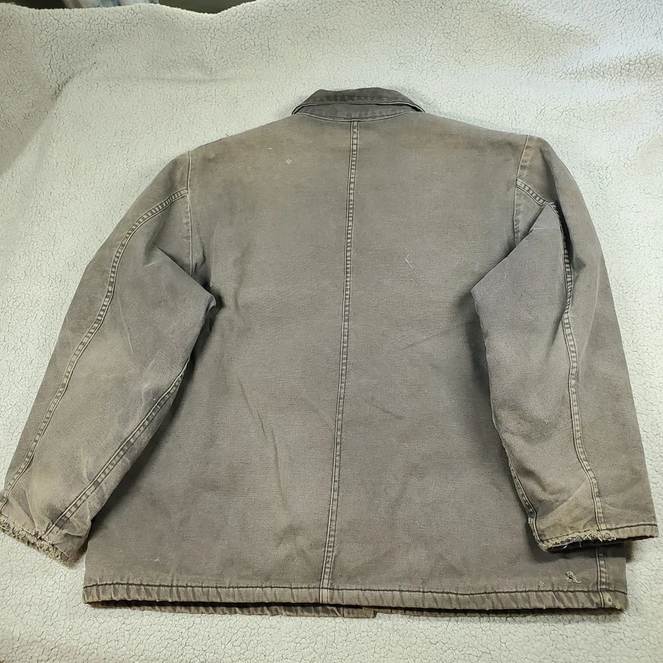 Vintage Dickies Blanket Lined Chore Coat Mens 2XL Brown Canvas Distressed Y2K - Image 3 of 4