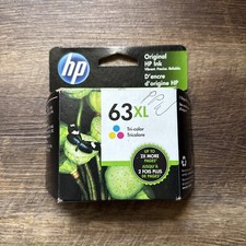 Genuine HP 63XL High Yield Tri-Color Ink Cartridge F6U63AN Exp 10/2021 SEALED