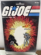 Icon Heroes G.I. Joe Snake Eyes W  Timber Wolf Storm Shadow Retro Pin Set