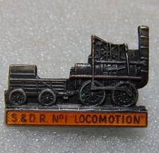 Stockton & Darlington Railway No1 "Locomotion" Steam Train / Locomotive Badge
