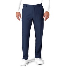 Wink Scrubs for Men, W123, Flat Front Cargo Pants with Full Medium, Navy