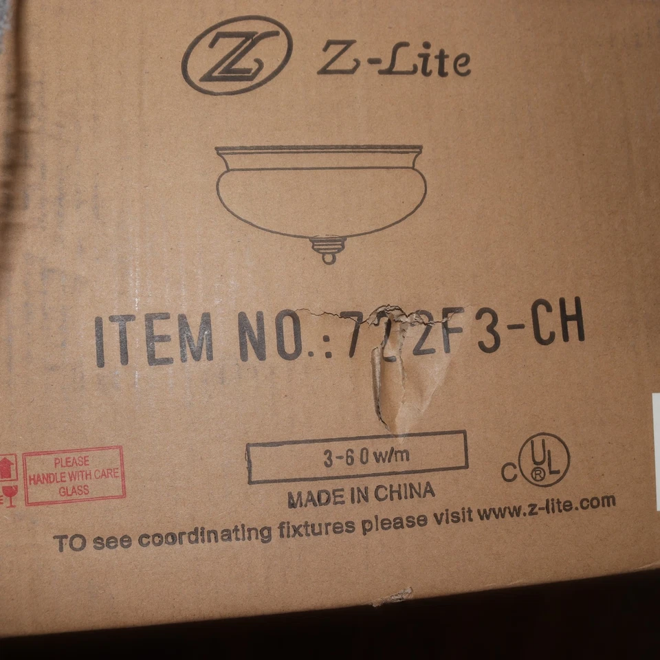 Z-Lite 3 Light Flush Mount Chrome 8.50" x 15" x 15" 722F3-CH  - Image 2 of 4