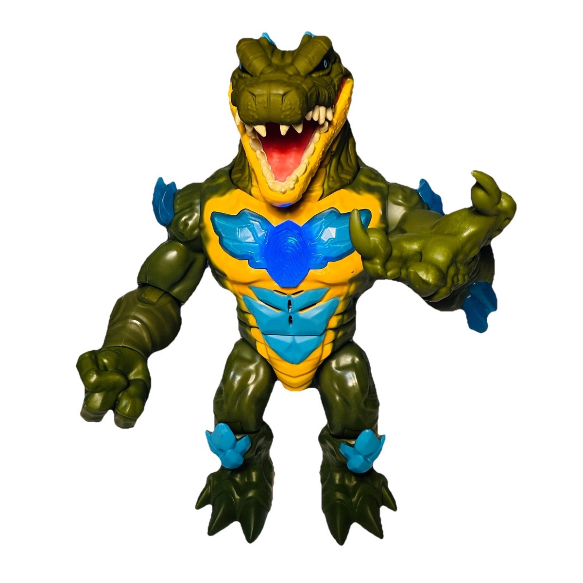 Beast Lab Dino Creator Raging Raptor 8' Figure. RARE HTF Lights