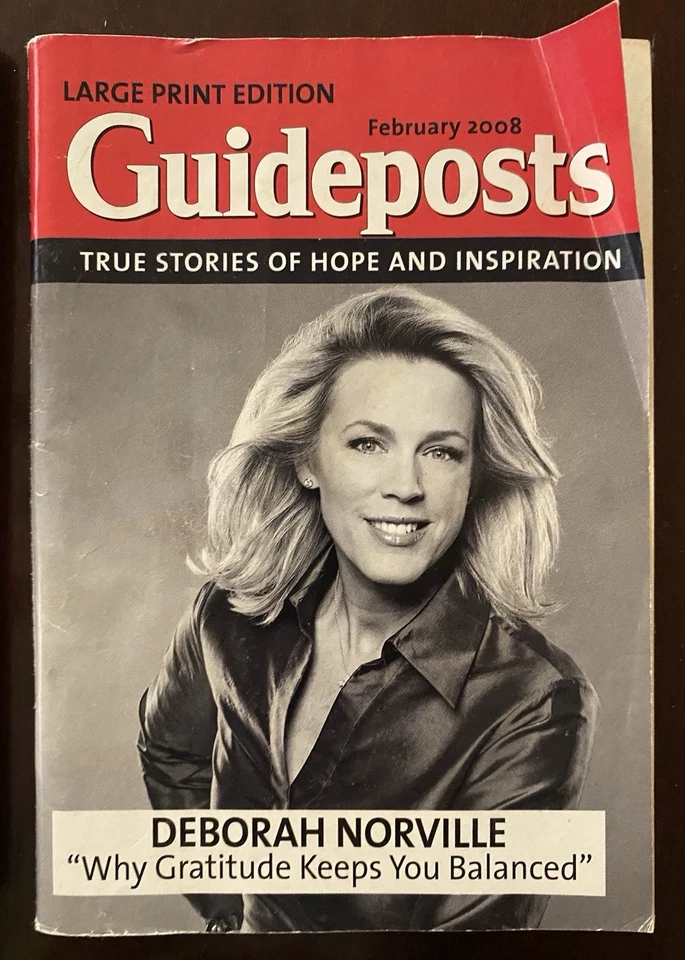 Lot 3 Large Print Ed. Magazines GUIDEPOSTS Rocco DiSpirito Jane Seymour - Image 4 of 4