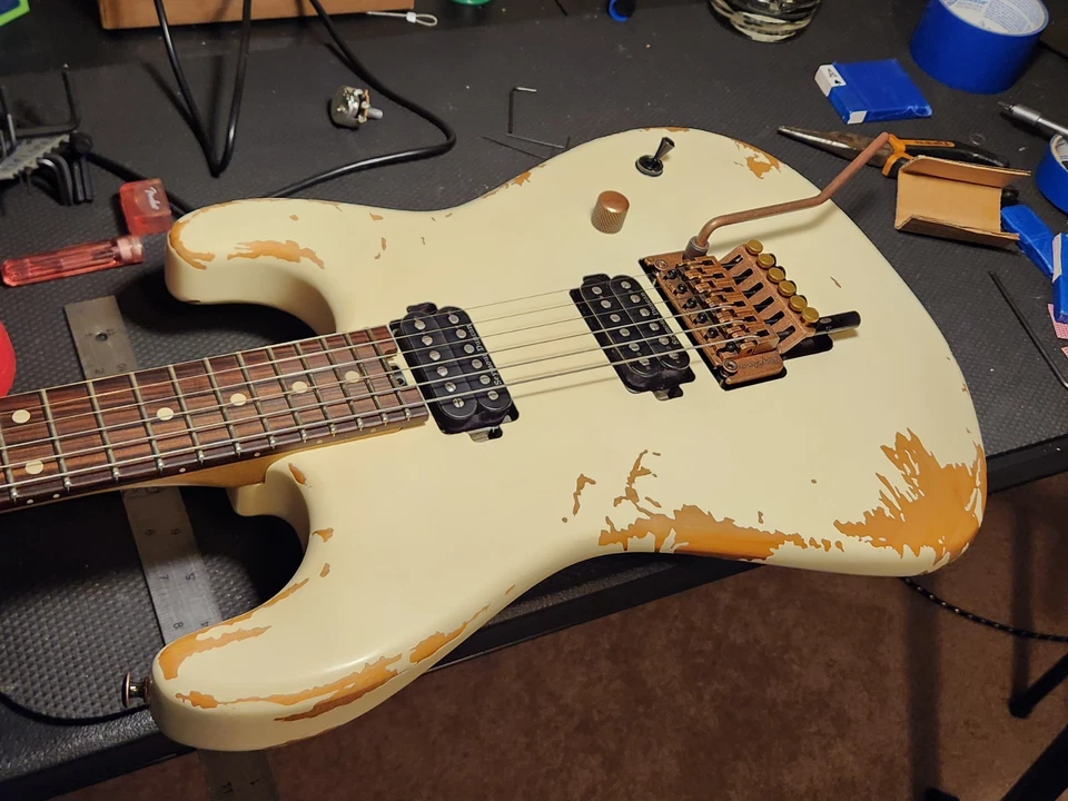 Charvel Pro-Mod Relic San Dimas ST1 HH Electric Guitar  antique Bronze - Image 2 of 4