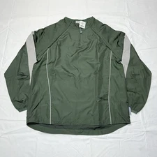 NWT Majestic 1/4 Zip Convertible Pullover Windbreaker Long Sleeve Youth Sz L