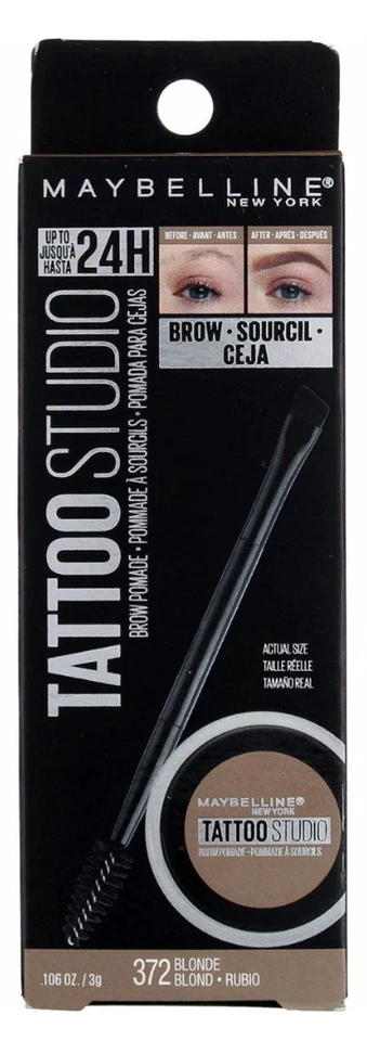 3 Pack Of Maybelline Tattoo Studio Brow Pomade, Blonde 372, 0.106 oz - Image 2 of 4