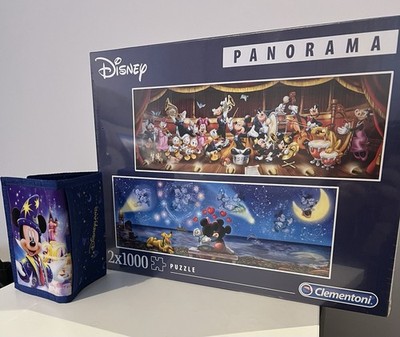 Clementoni Disney Panorama Puzzle & seltener Zauberer Mickey Disneyland Geldbörse
