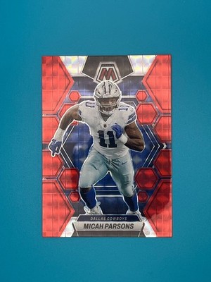 2023 Panini Mosaic #58 Micah Parsons RED - NFL Trading Card