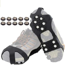 Ice Cleats Snow Traction Cleats Crampon for Walking on Snow and Ice Non-Slip Ove