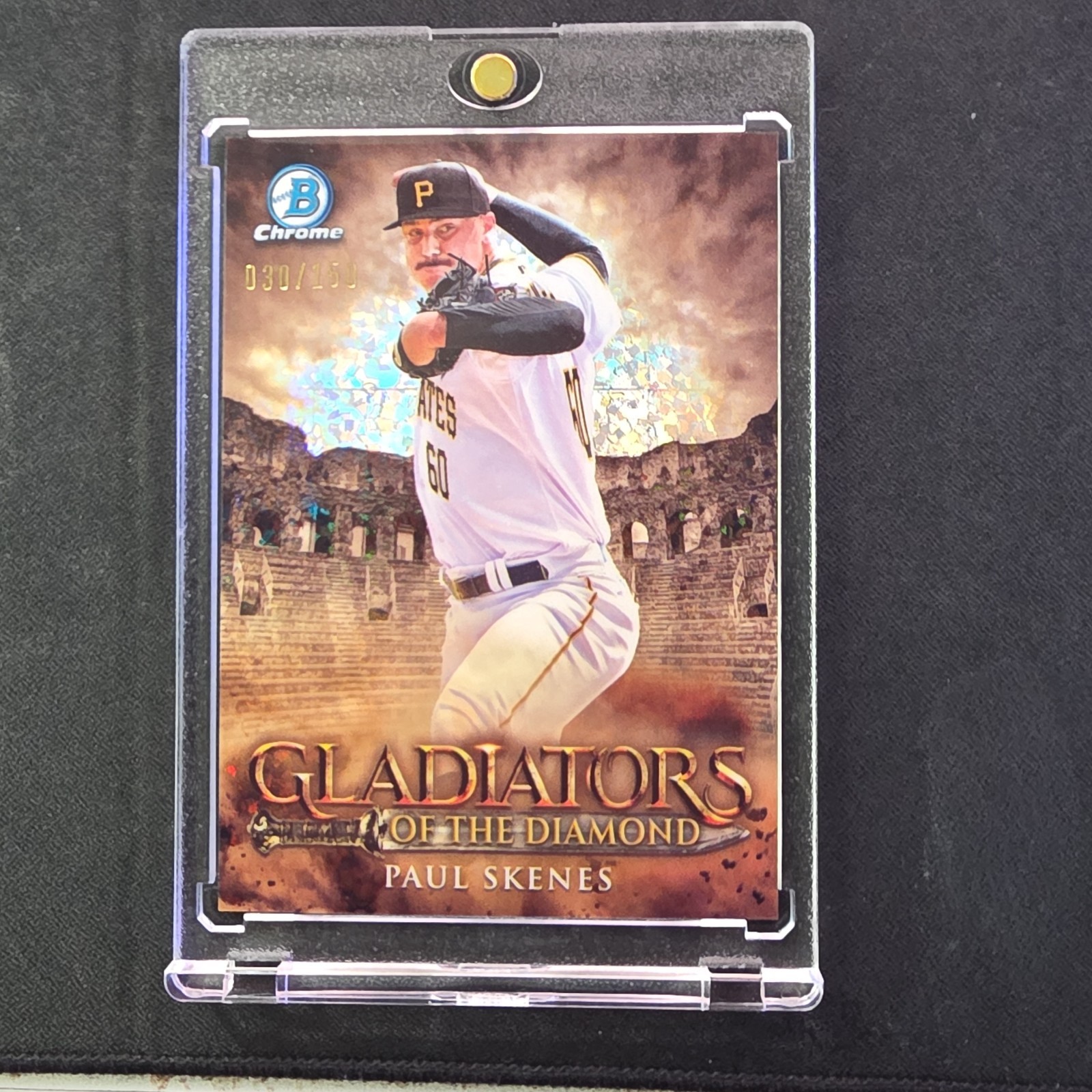 2024 Bowman Chrome Paul Skenes GLADIATORS OF THE DIAMOND /150 MINI DIAMOND