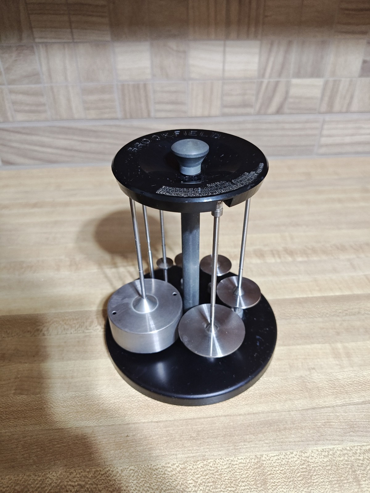 Brookfield Viscometer LV Spindle Set #1, #2, #3, #4, #5, #6, #7 w/Spring Stand