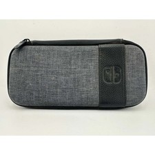 Nintendo Switch Carrying Case Gray Fabric Hard Shell Pouch - 055 96 
