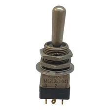MS21353-341 Mil Spec DP3T Momentary Toggle Switch 28V/5A Solder Terminal