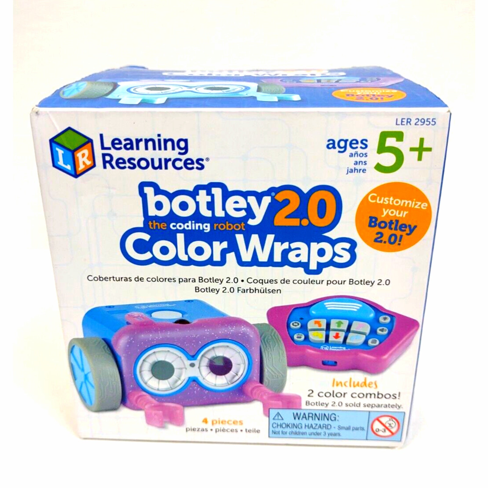 Botley 2.0 Coding Robot Color Wraps Purple Pack 2955 - STEM Learning Toy-image