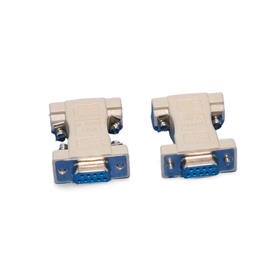1in Null Modem Adapter DB9 Female to DB9 Female - Yellow-black