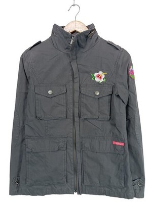 PLUSMINUS CREATED BY CHIEMSEE Übergangsjacke Damen Jacke Gr. DE 34 hellgrau
