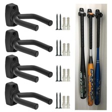 YELAIYEHAO Vertical Baseball Bat Softball Bat Display Wall Mount Wall Rack Wa...