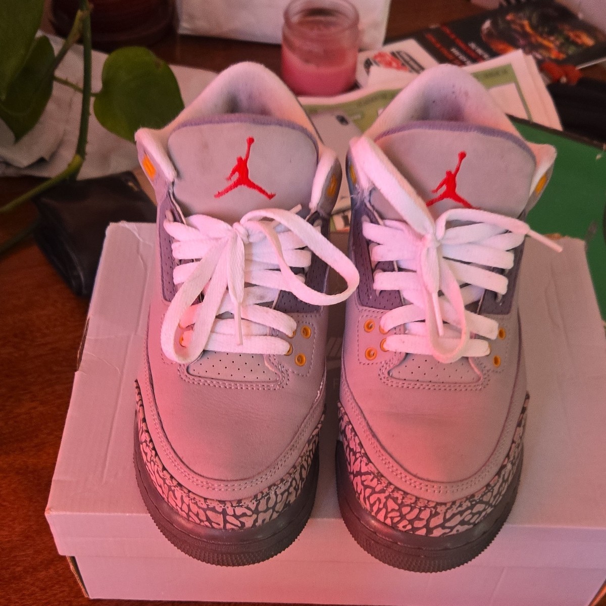 Jordan Air Jordan 3 Retro Cool Gray Men's Low Top Sneakers Gray