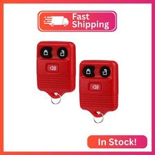 Key Fob fits 1998-2016 Ford Lincoln Mercury Mazda Keyless Entry Remote Red , Se