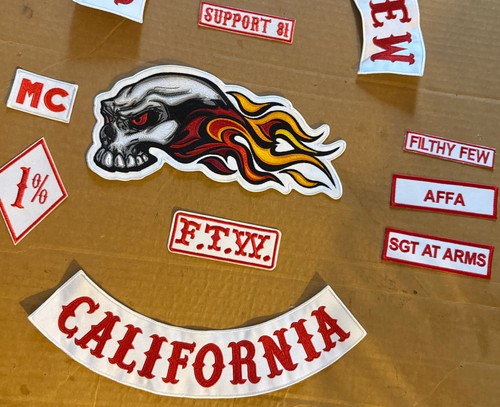 (10) Piece -81- Support Crew MC Patch Set For Collectors Only - Picture 3 of 4