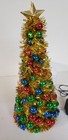 Vintage Holiday Fiber Optic LED Light Up Color Changing Christmas Table Tree 18" — photo 1