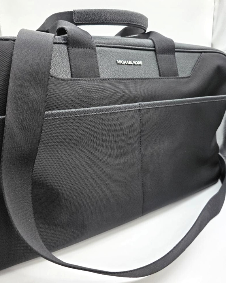 Michael Kors Cooper Black Double Handles Crossbody Duffle Bag thumbnail 4