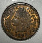 1902 US Indian Head Cent! Choice AU Details! SHARP! Old US Coin!