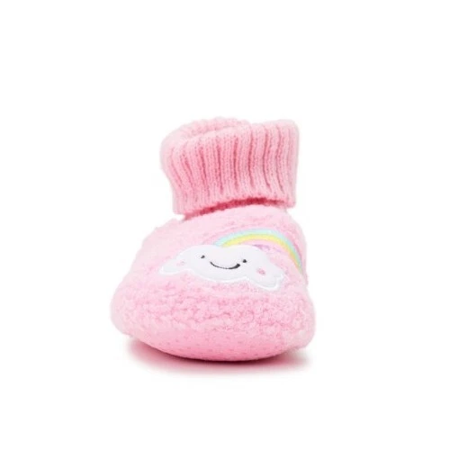 Chinelos botinha arco-íris rosa bebê meninas tamanho 4 WONDER Nation - Imagem 4 de 4