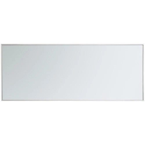 Elegant Decor Eternity 60" x 24" Contemporary Metal Frame Mirror in Silver - Picture 4 of 12