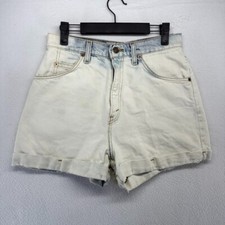 Vintage Levis Shorts Women's 9 Blue White Bleached Acid Wash 954 Orange Tab 90s