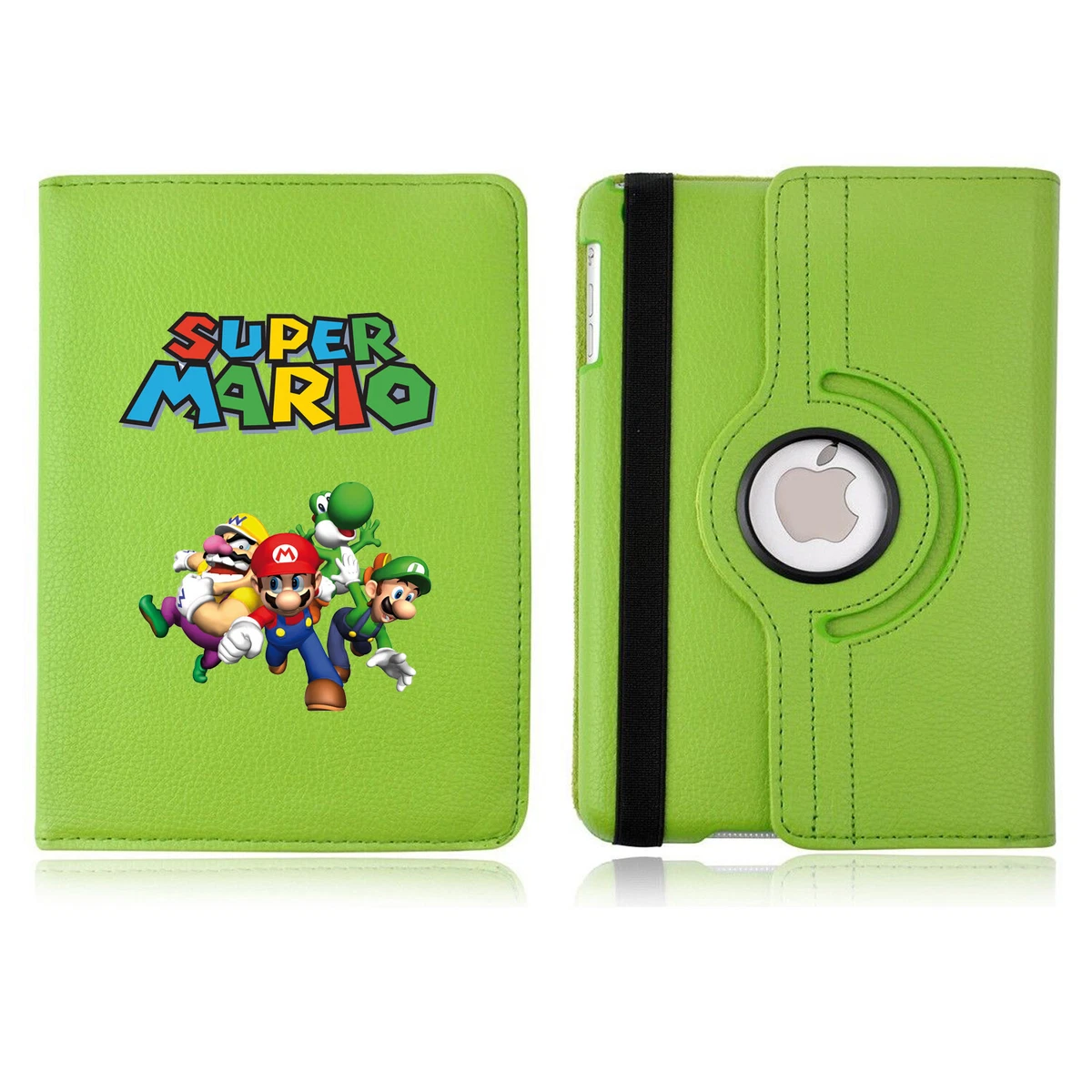Super Mario 02 Video Game Rotating Case Cover Stand For Apple iPad