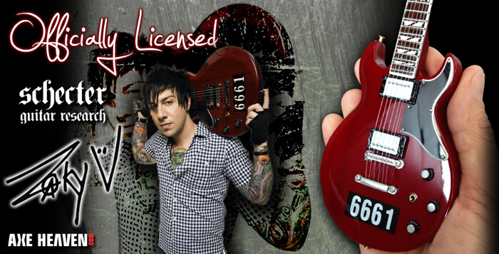 Zacky Vengeance Avenged Sevenfold Collectible 6661 Guitar Replica