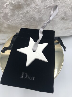 NEU LIMITIERT DIOR KERAMIK WEIHNACHTSDEKO / DUFTDIFFUSOR im SAMTBEUTEL