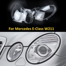 Headlight Len Headlamp Cover For Mercedes-Benz E Class 02-08 W211 E350 E300 E200