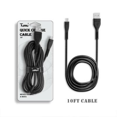 Braided Nylon USB Type C Sync Cable USB-C Charging Cord for HONOR SmartPhones